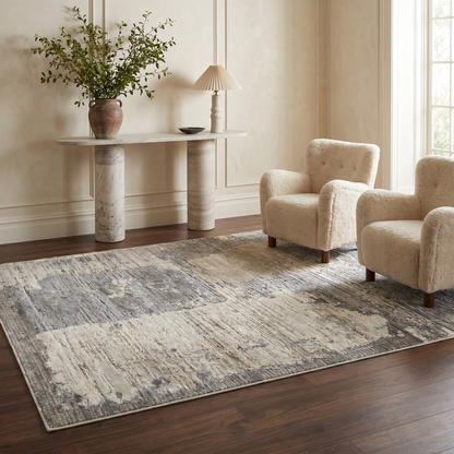 Alfombra Nomad Abstract Modern Cream