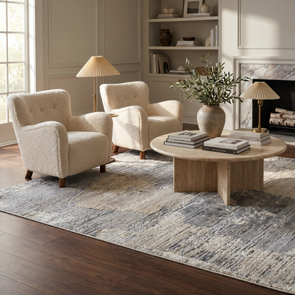 Alfombra Nomad Abstract Modern Cream
