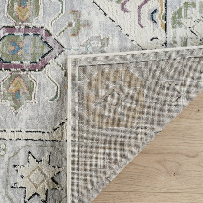 Tapis beige bohème vintage Nomad