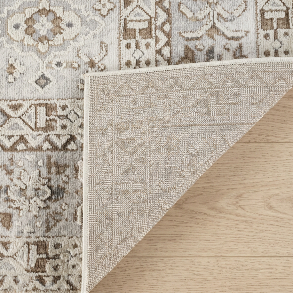 Anara Classic Medallion Traditional Beige and Brown Indoor Rug