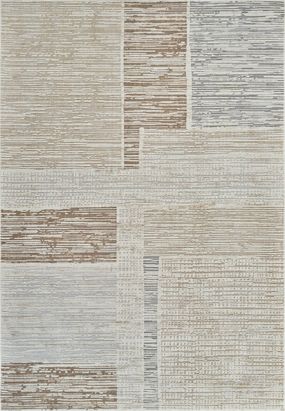 Alfombra beige moderna abstracta Nomad