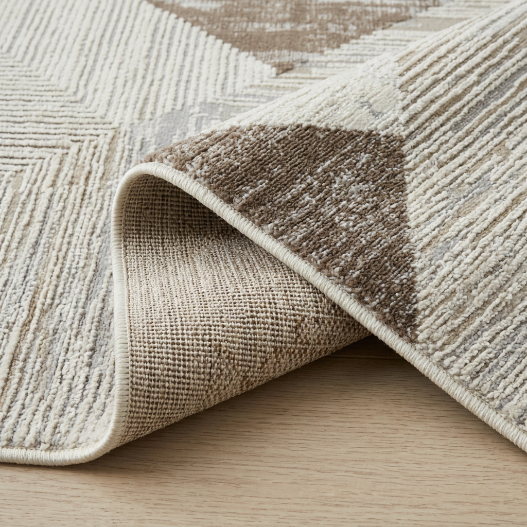 Alfombra beige moderna abstracta Nomad