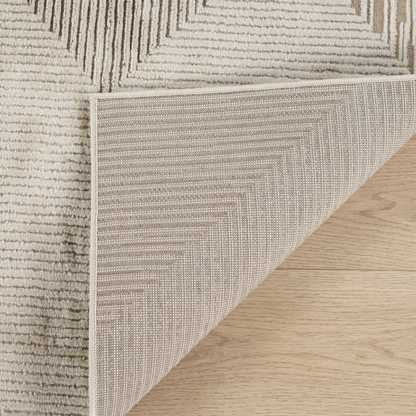 Alfombra beige moderna abstracta Nomad
