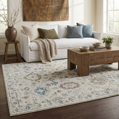 Tapis beige bohème classique Nomad