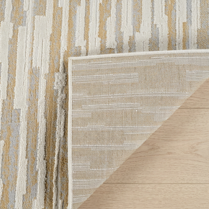 Alfombra beige moderna abstracta Nomad