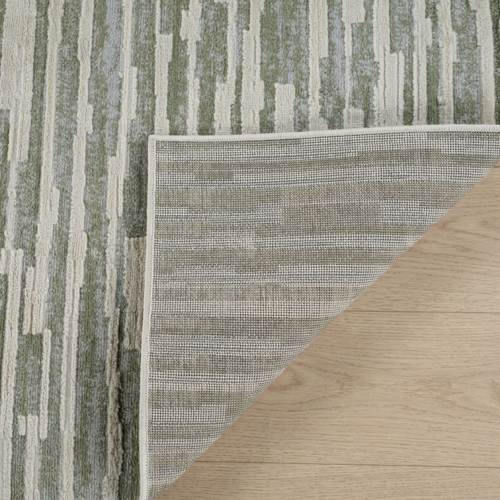 Alfombra verde moderna abstracta Nomad