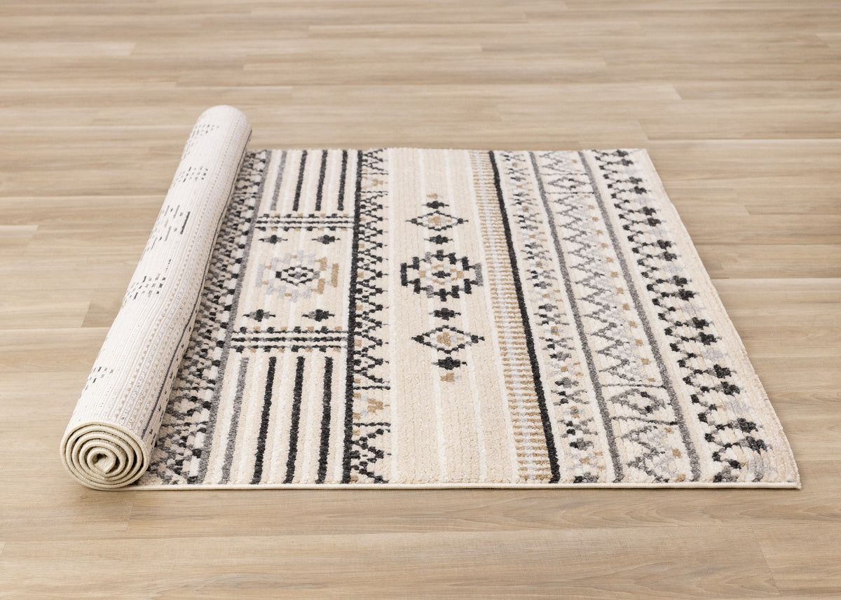 Tribal Southwestern Cream Area Rug