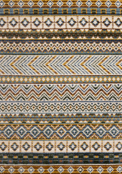Alfombra tribal color crema del suroeste