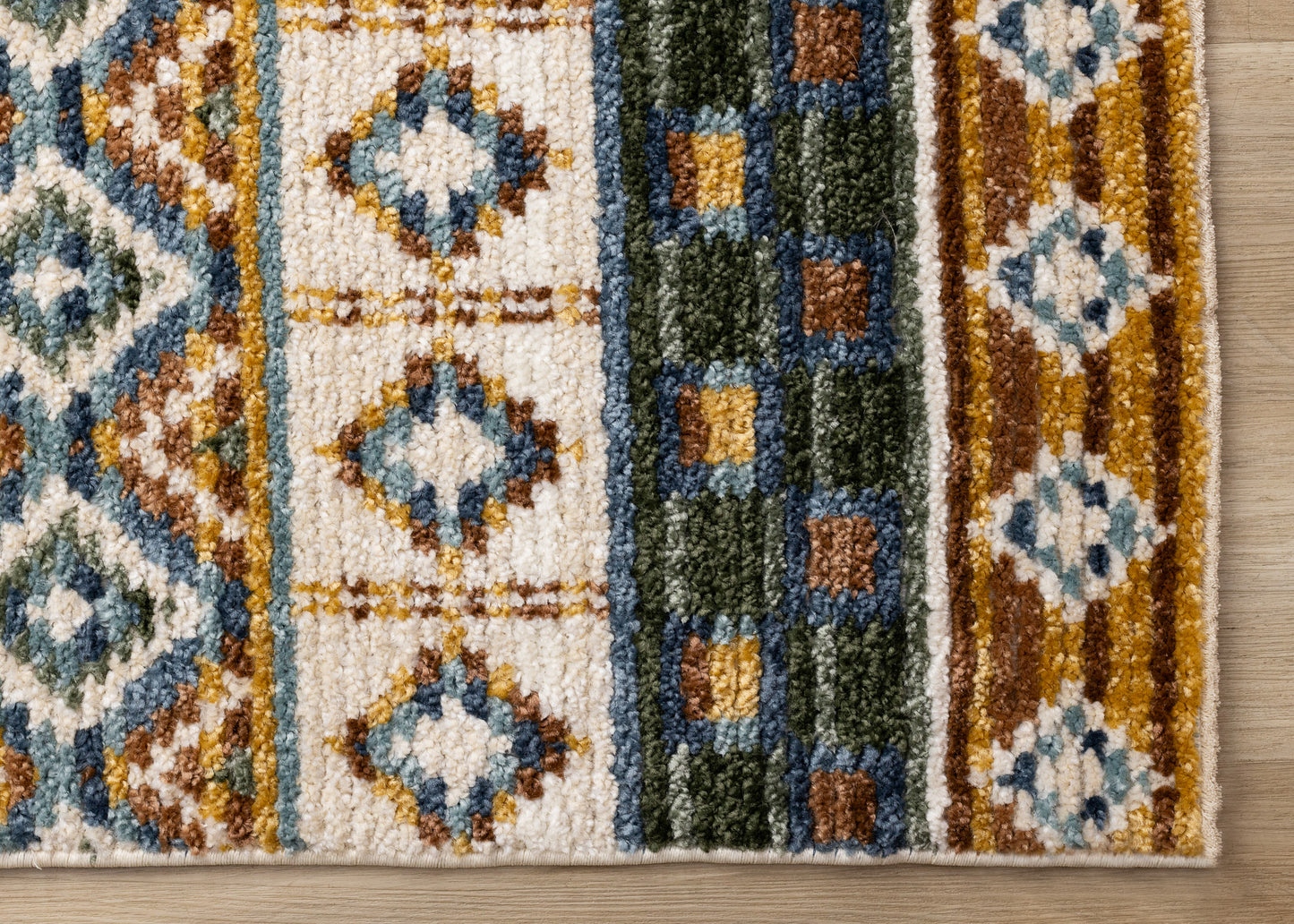 Alfombra tribal color crema del suroeste