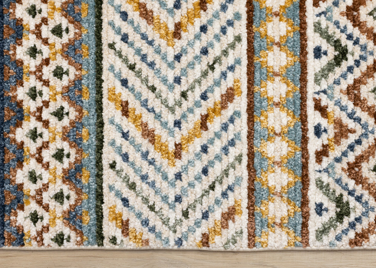 Tribal Southwestern Cream Area Rug