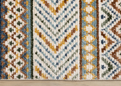 Alfombra tribal color crema del suroeste