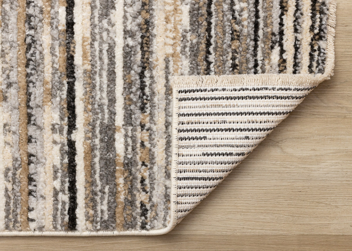 Contemporary Stripes Grey Area Rug