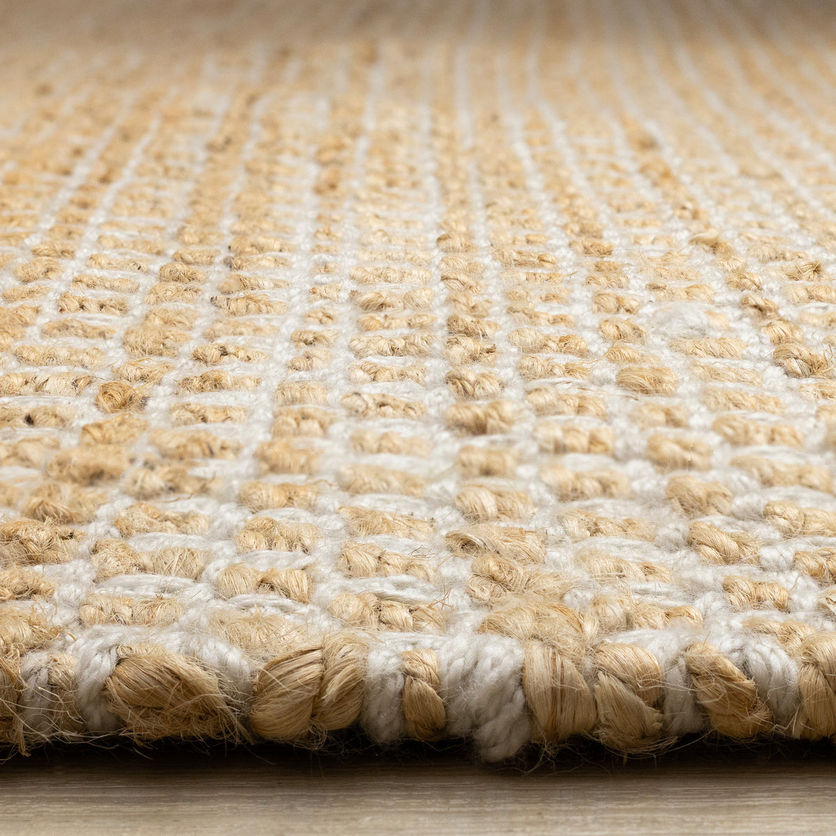 Contemporary Stripes Cream Area Rug