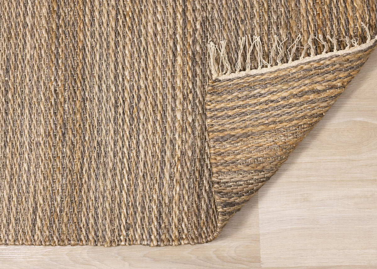 Natural Tonal Solid Taupe Area Rug