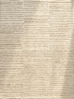Noma Striped Comtemporary Beige and Grey Indoor Rug