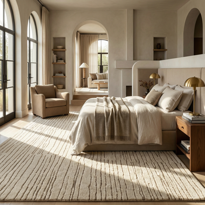 Tapis beige moderne Maya Boho