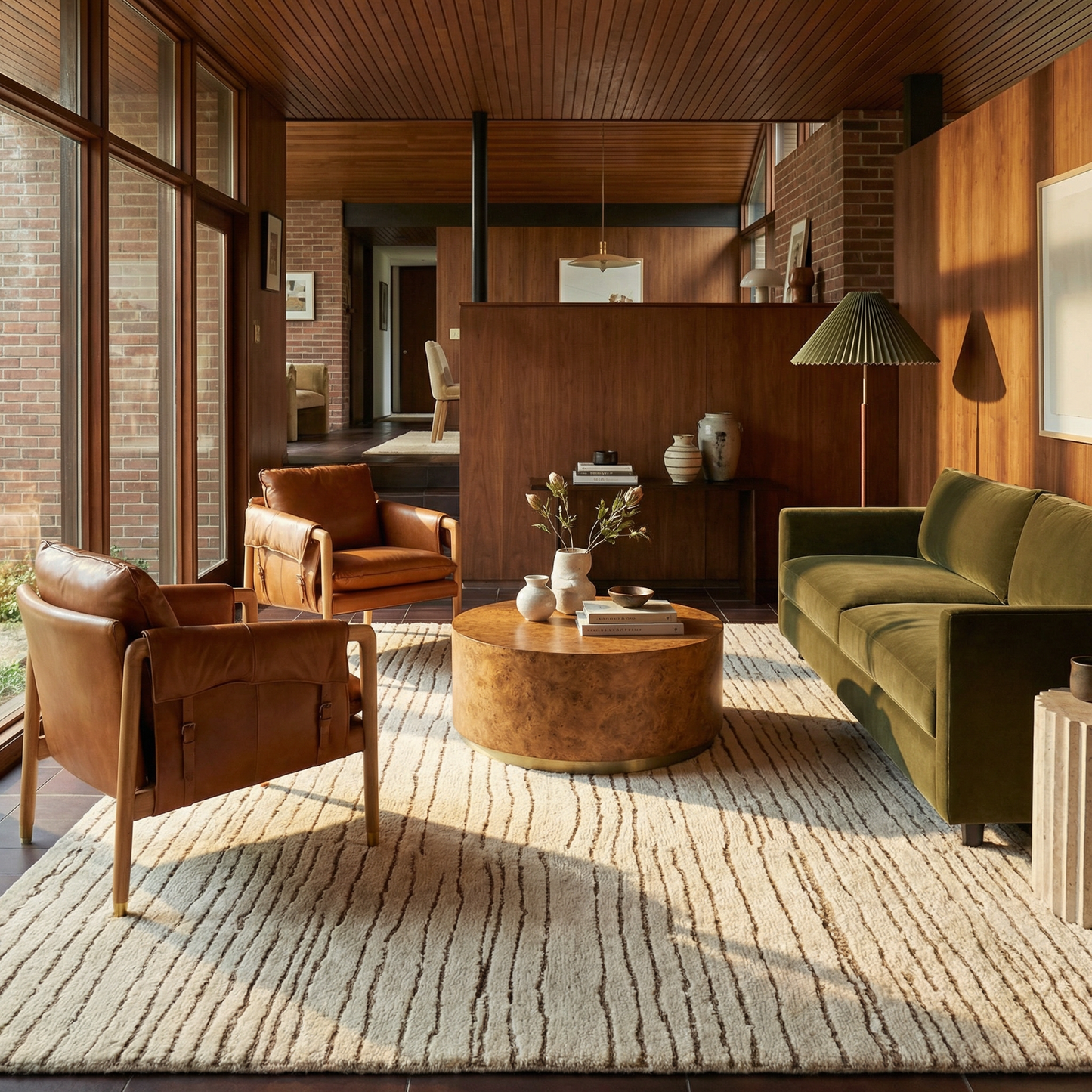 Tapis beige moderne Maya Boho