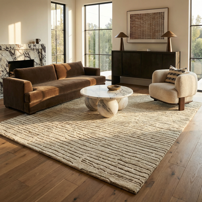 Tapis beige moderne Maya Boho