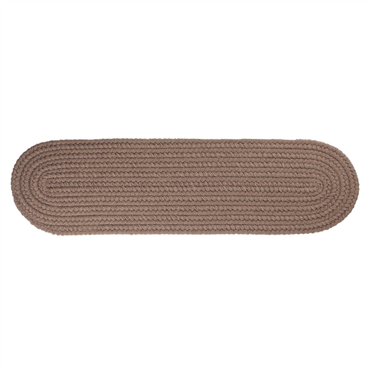 Solid Poly Farmhouse Dark Taupe  Indoor Stair Tread