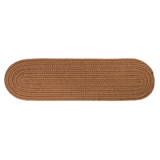 Solid Poly Farmhouse Lt. Brown  Indoor Stair Tread