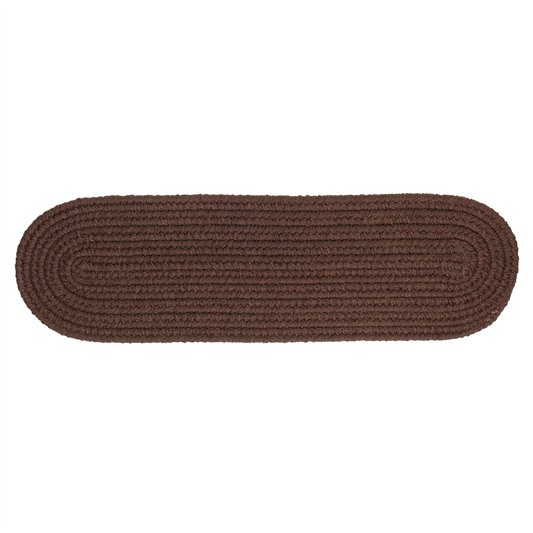 Solid Poly Farmhouse Brown  Indoor Stair Tread