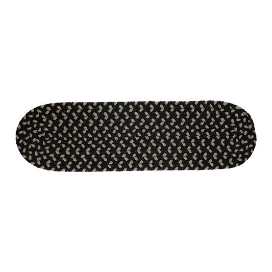 Manhattan Farmhouse Black Satin  Indoor Stair Tread
