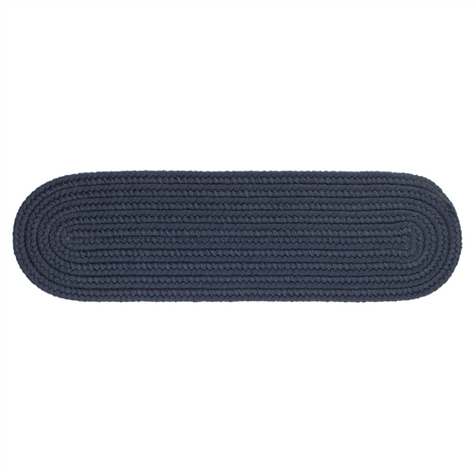 Solid Poly Farmhouse Navy  Indoor Stair Tread