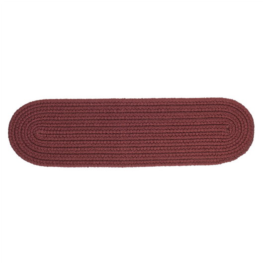 Solid Poly Farmhouse Burgundy  Indoor Stair Tread