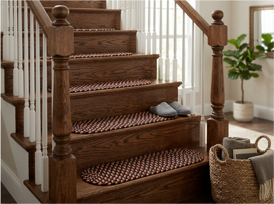 Mayflower Farmhouse Sangria  Indoor Stair Tread