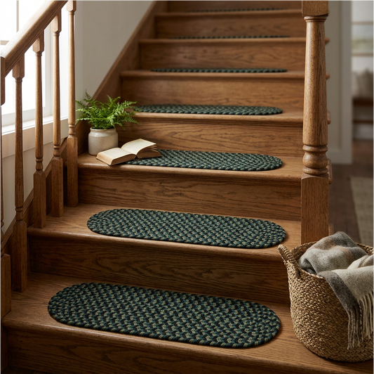 Mayflower Farmhouse Verdant / Spruce  Indoor Stair Tread