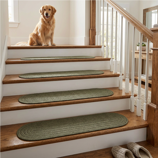 Solid Poly Farmhouse Dark Sage  Indoor Stair Tread