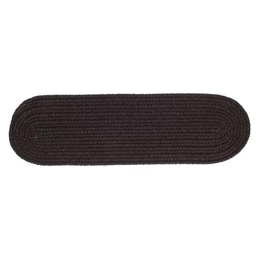 Solid Poly Farmhouse Black  Indoor Stair Tread