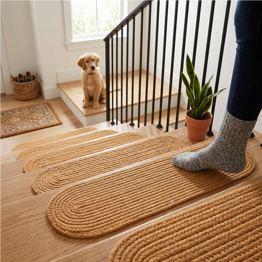 Solid Poly Farmhouse New Gold  Indoor Stair Tread