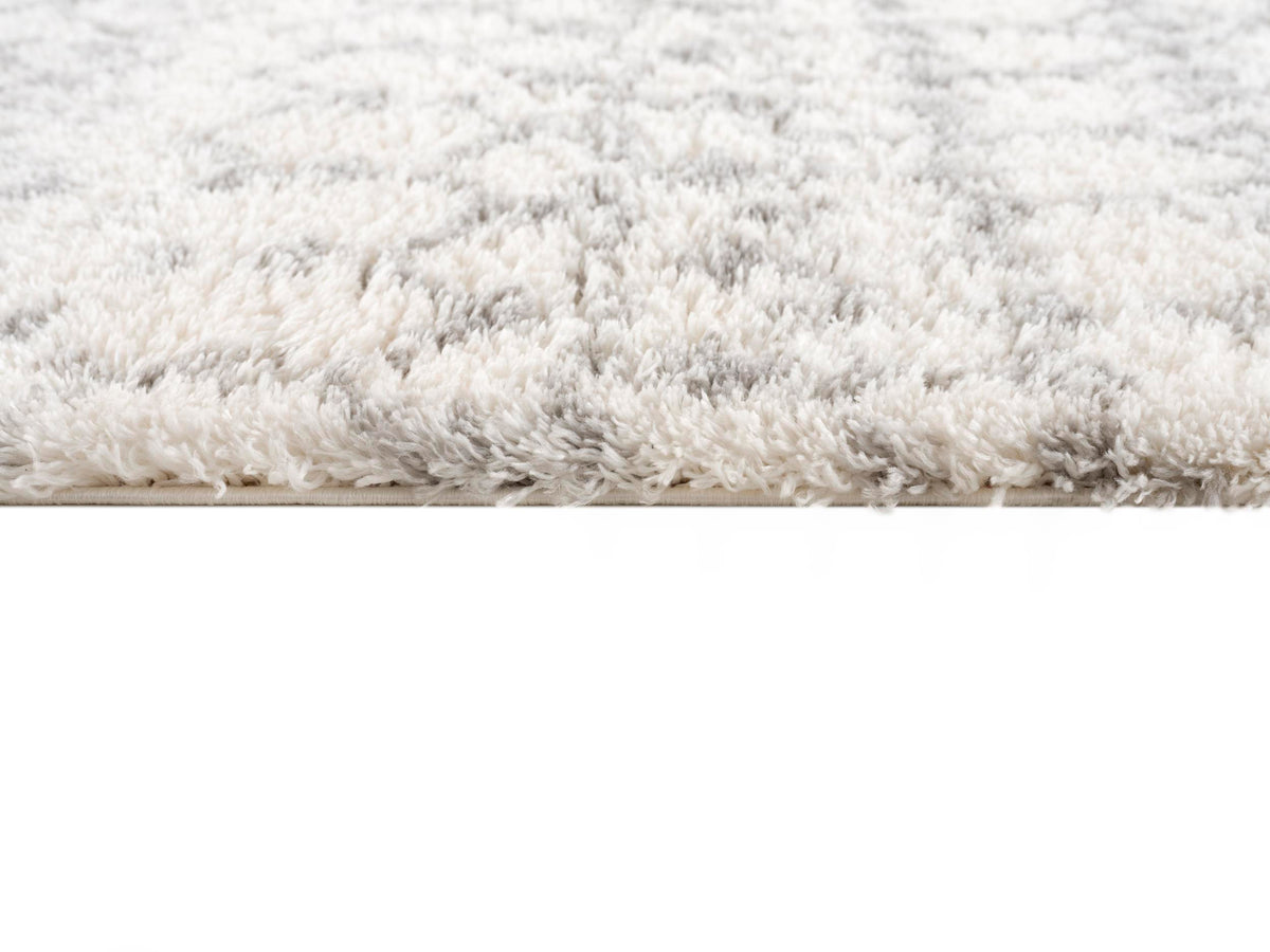Alfombra Freya boho contemporánea en beige y gris