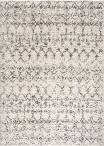 Freya Boho Comtemporary Beige and Grey Indoor Rug