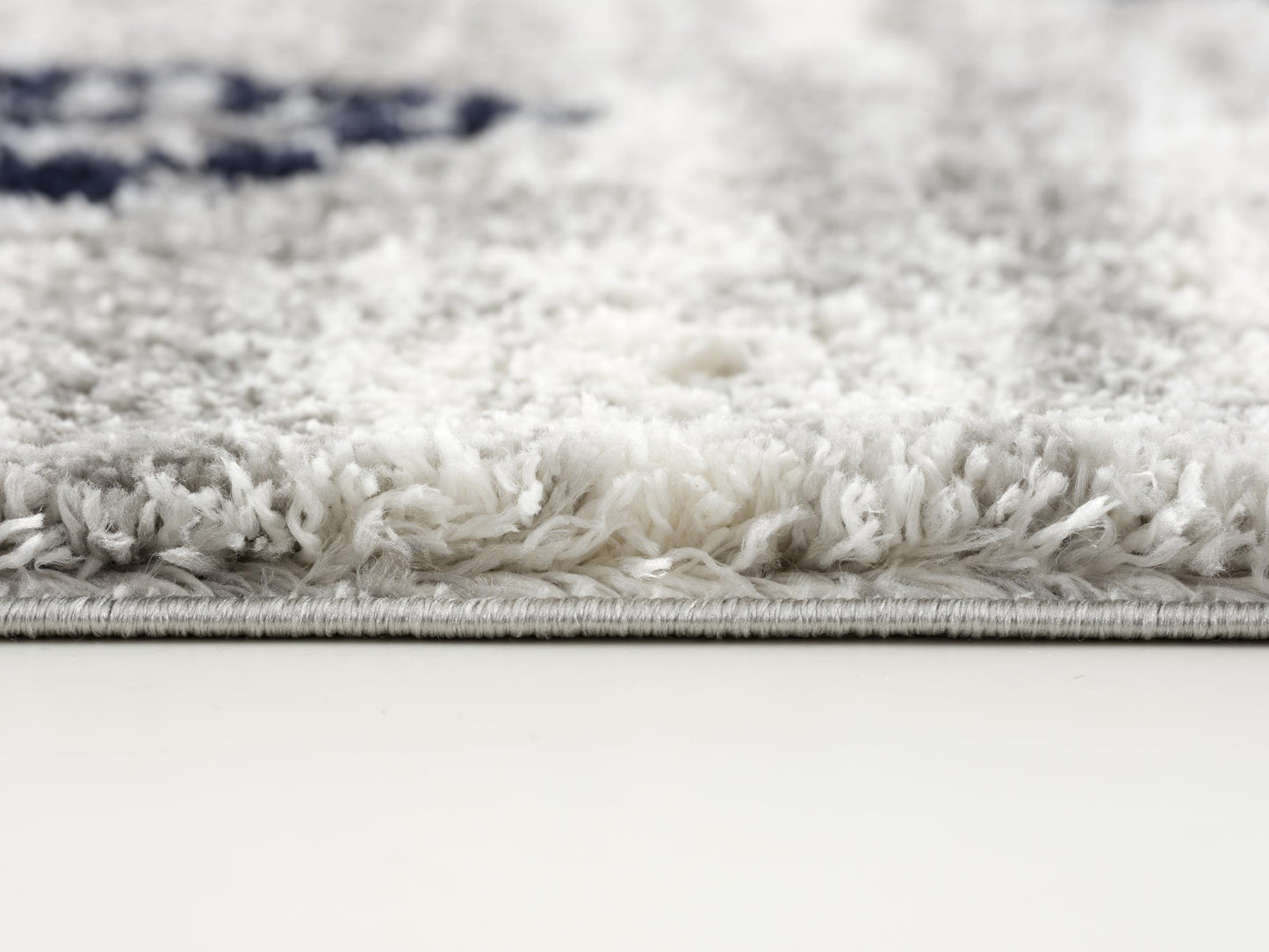 Azel Moroccan Contemporary Grey and Blue Indoor Rug