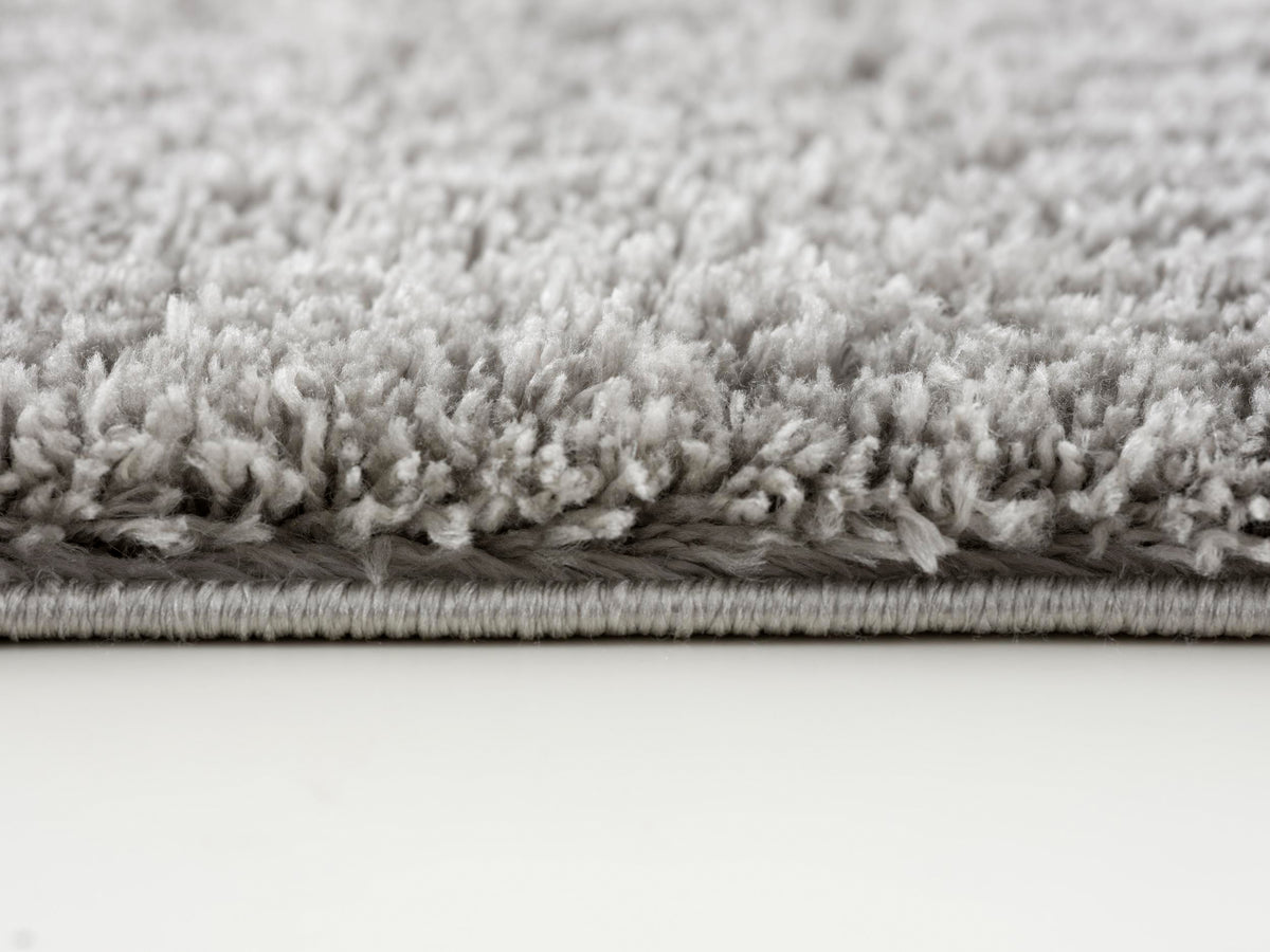 Asahi Solid Contemporary Grey Indoor Rug