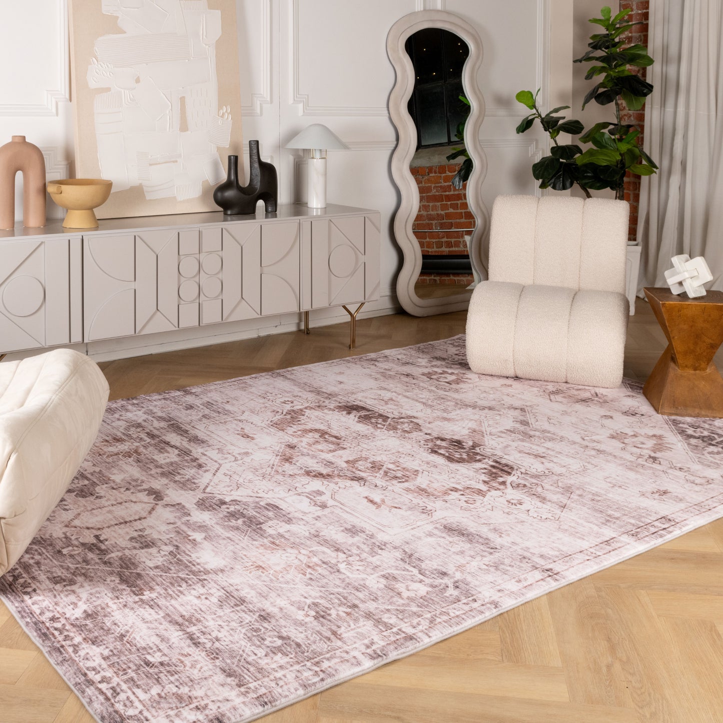 Tapis marron traditionnel Aruba