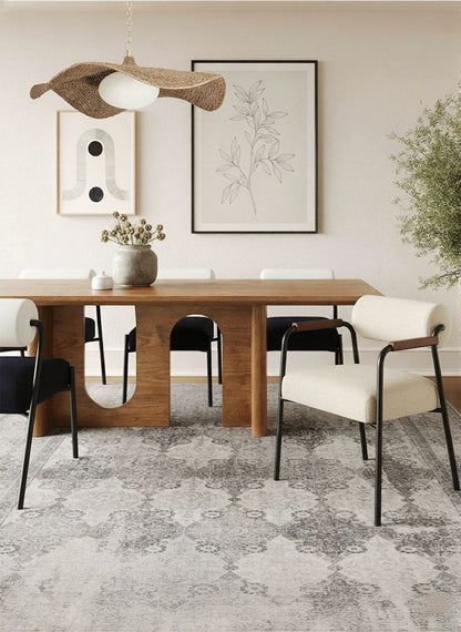 Alfombra marroquí contemporánea gris Havana