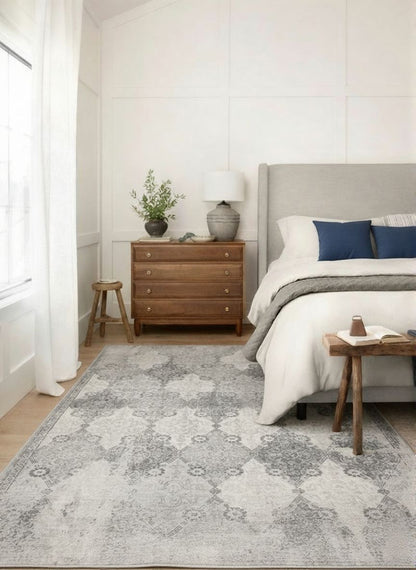 Alfombra marroquí contemporánea gris Havana