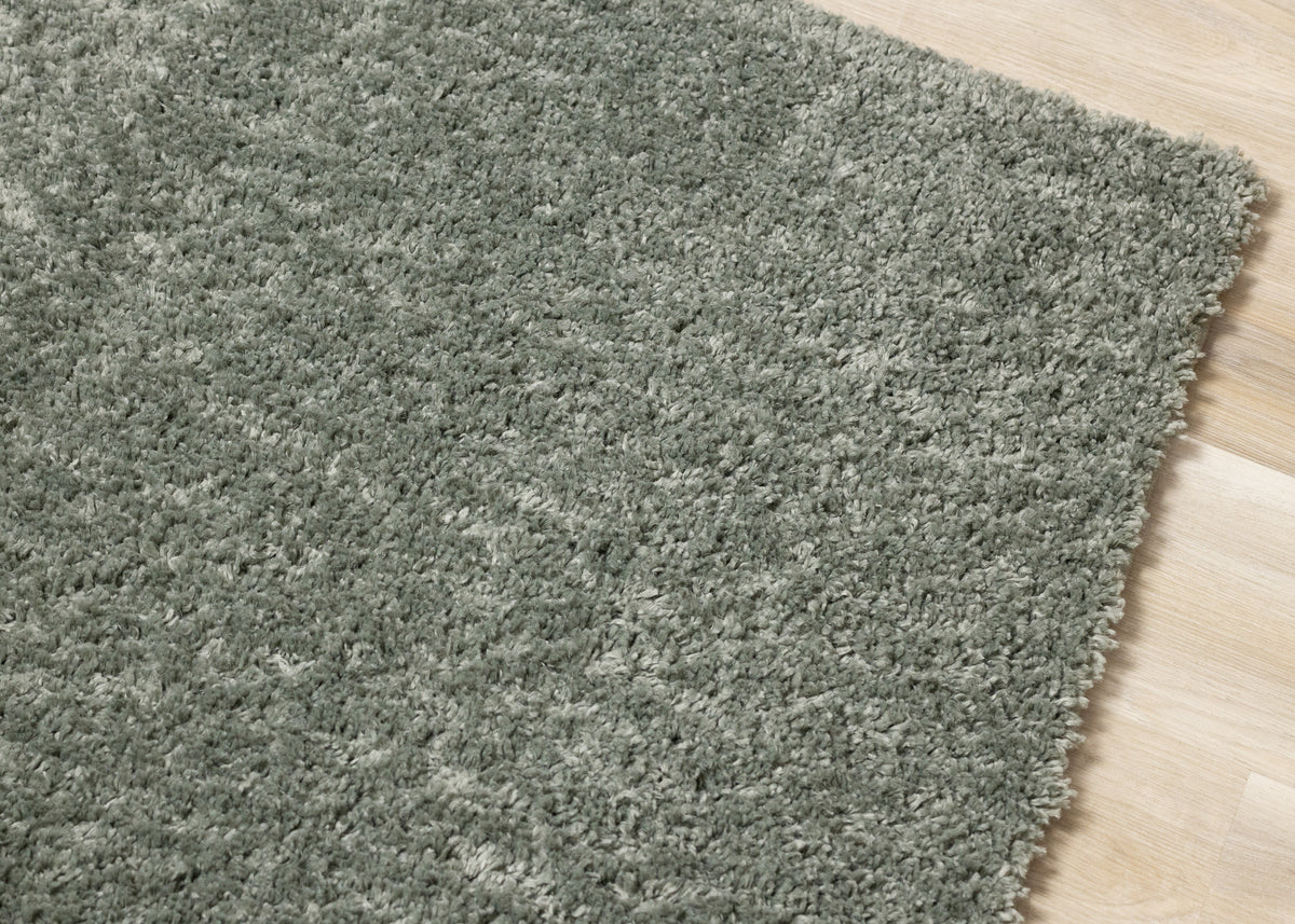 Modern Tonal Solid Green Area Rug