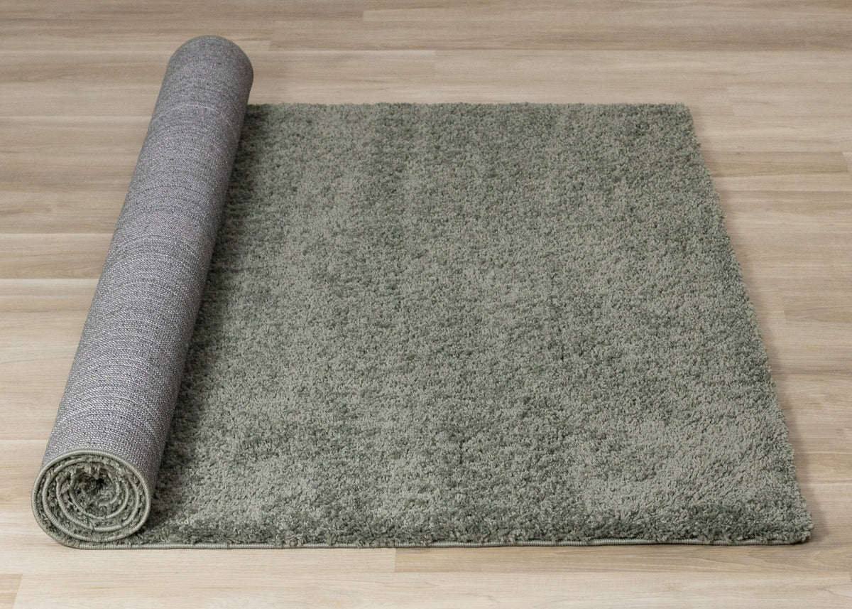 Modern Tonal Solid Green Area Rug
