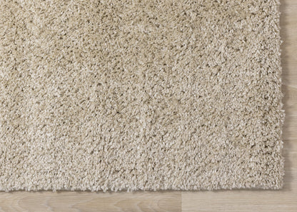 Alfombra moderna en tonos beige lisos