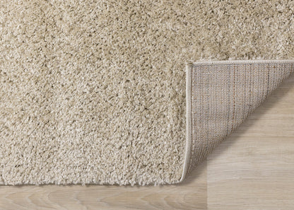 Alfombra moderna en tonos beige lisos