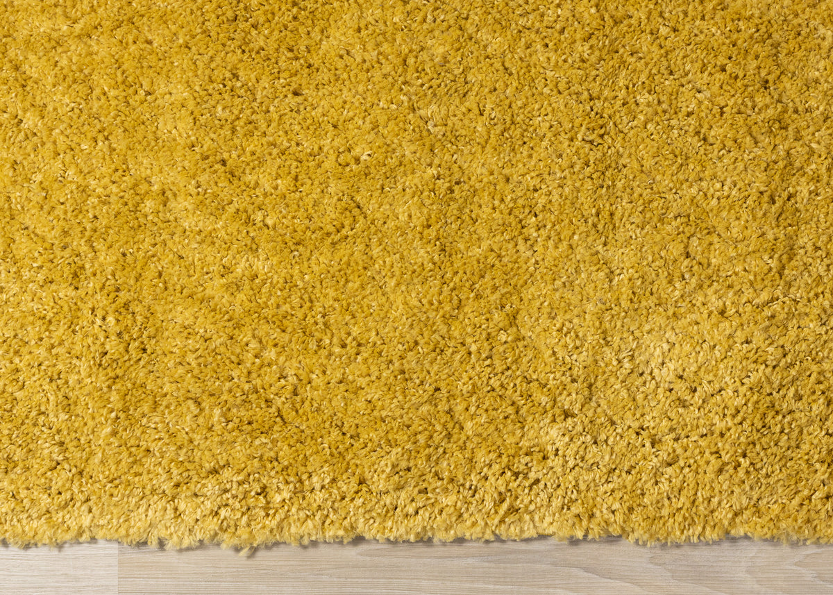 Modern Tonal Solid Yellow Area Rug