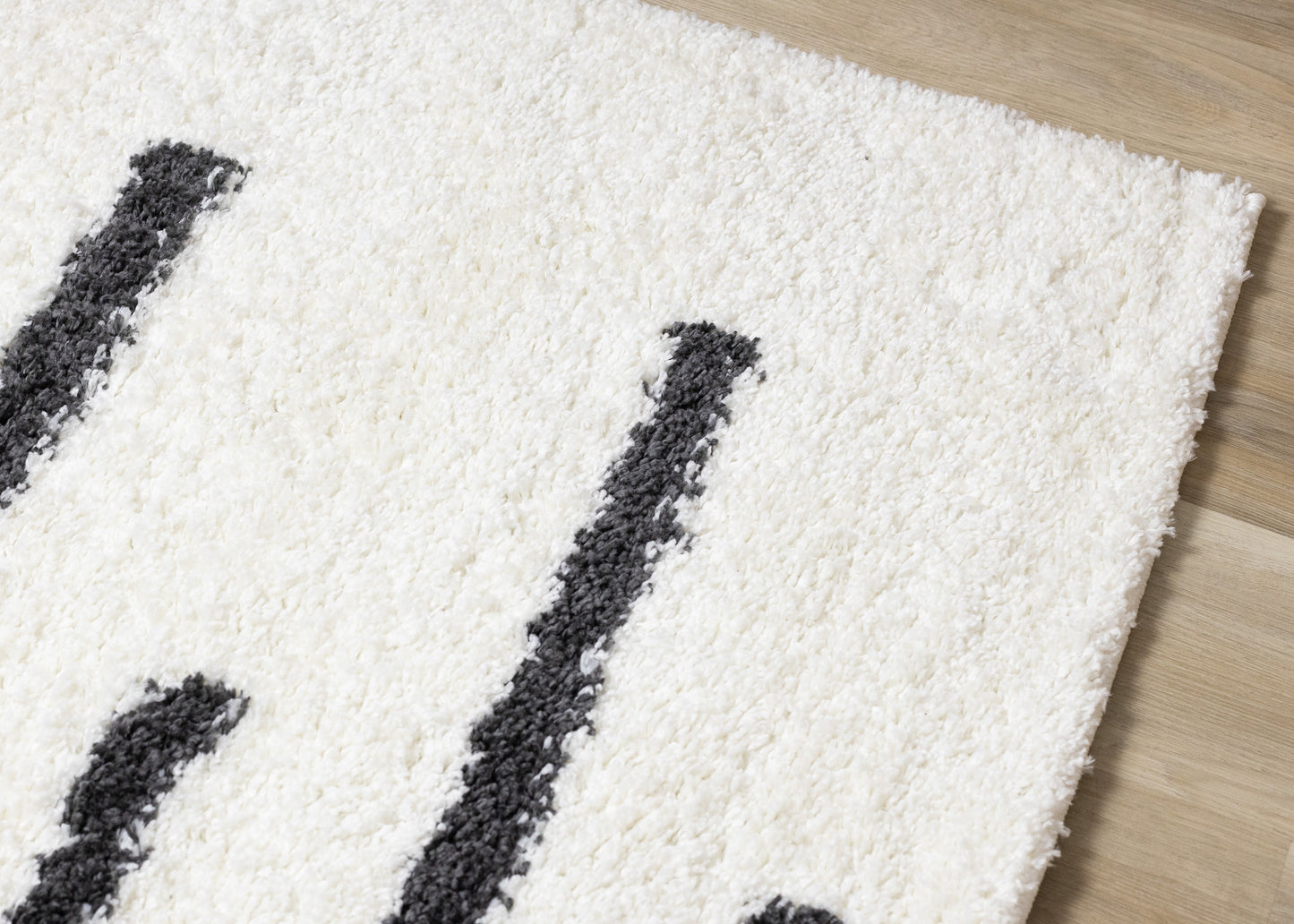 Contemporary Stripes Cream Area Rug