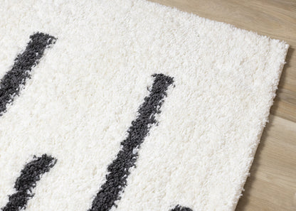Contemporary Stripes Cream Area Rug