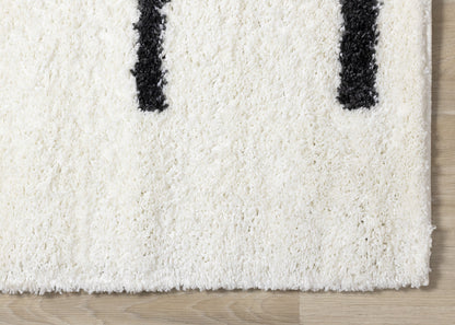 Contemporary Stripes Cream Area Rug