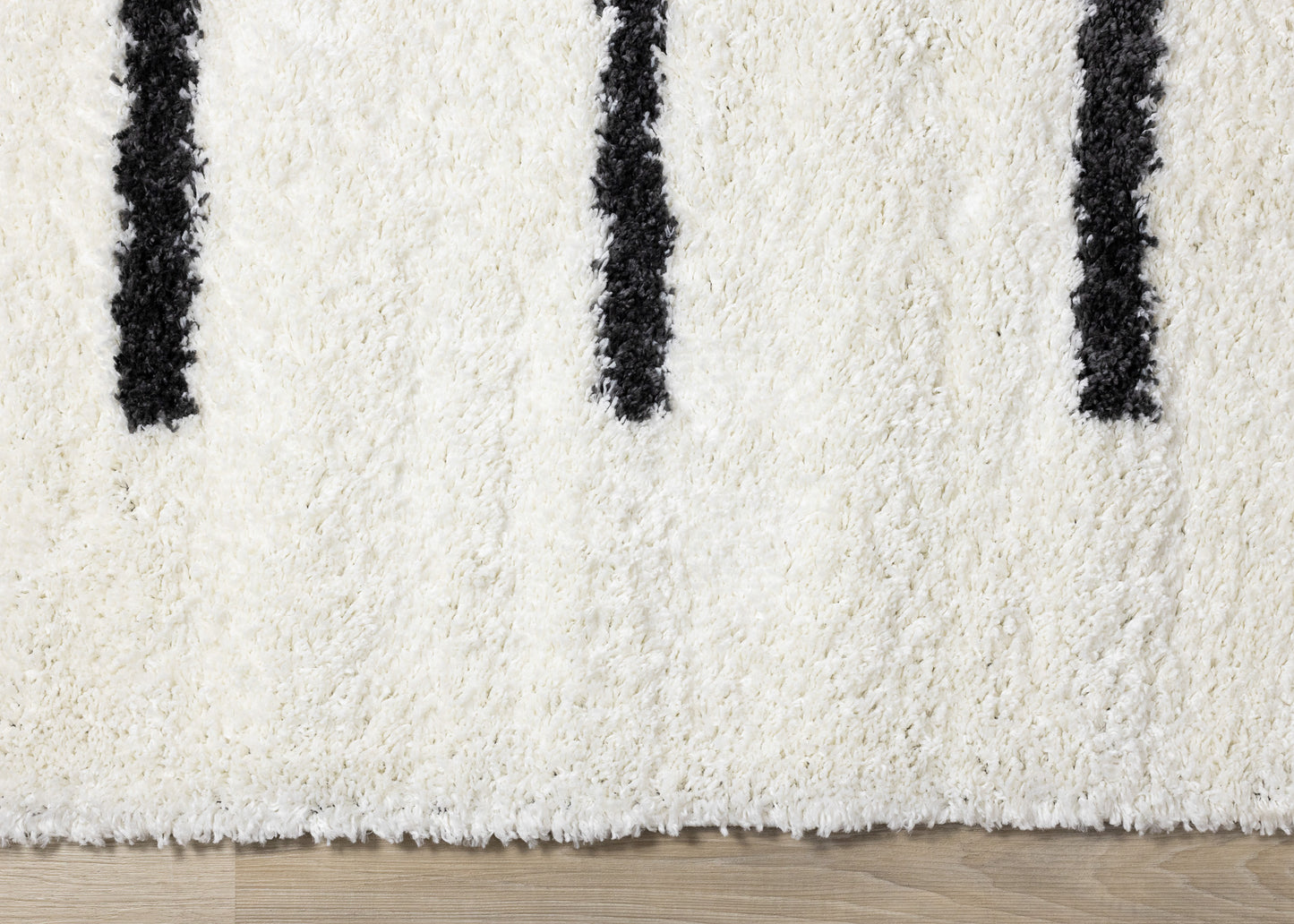 Contemporary Stripes Cream Area Rug