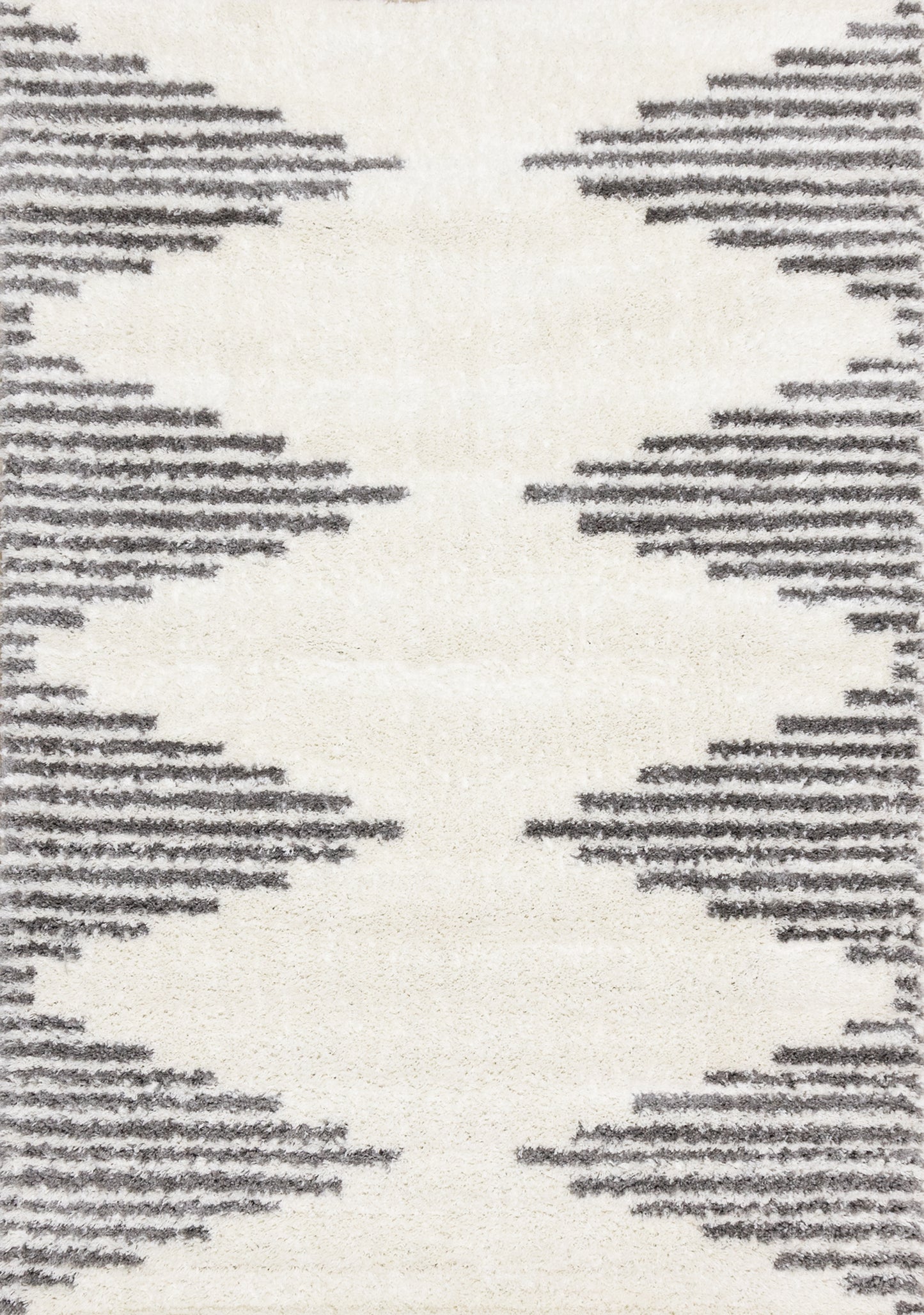 Mid-Century Geometric Cream Area Rug